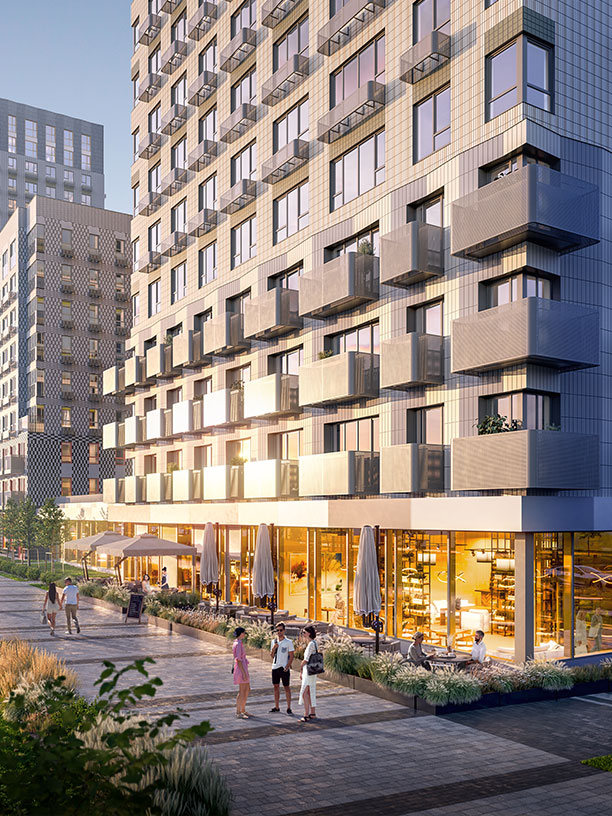 Кафе и магазины на первых этажах — «2-й Иртышский»