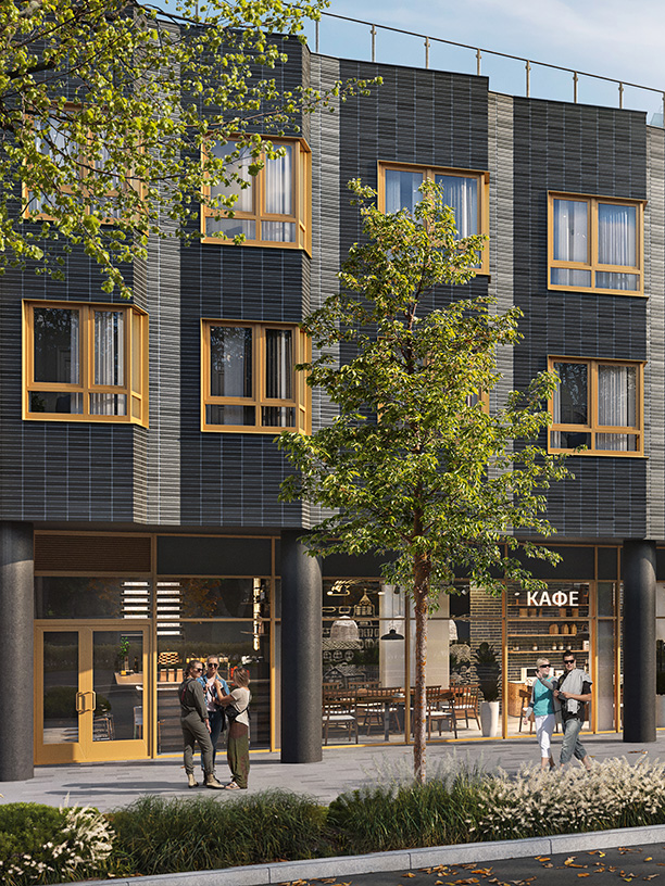 Кафе и магазины на первых этажах — «Кронштадтский 9»